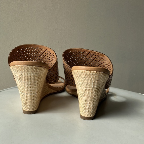 Brighton Leather Wedge Heels Size 9.5 - Picture 5 of 8